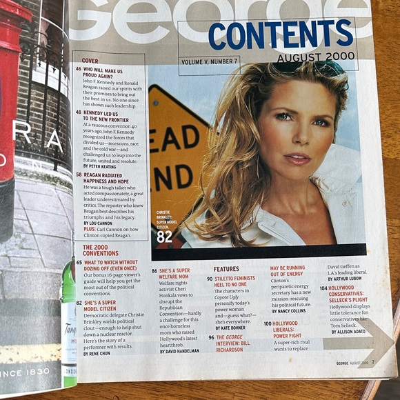 George Magazine August 2000 Issue - Picture 3 of 4